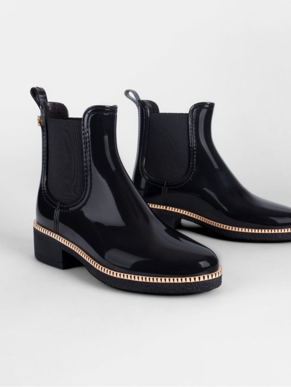 Lemon Jelly Black Chelsea Ankle Boots